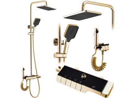 Sprchový set s termostatom REA ROB Gold