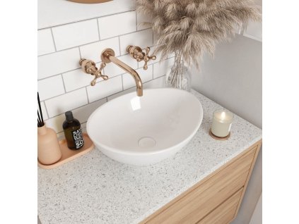 Umývadlo na dosku REA SOFIA Mini - biele