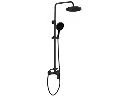 LOTTA sprchový stĺp s pákovou batériou, čierný mat