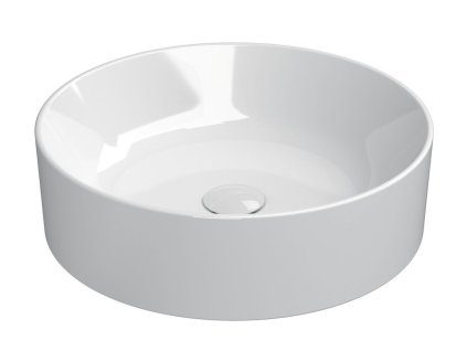 KUBE X keramické umyvadlo na desku průměr 45 cm, bílá ExtraGlaze