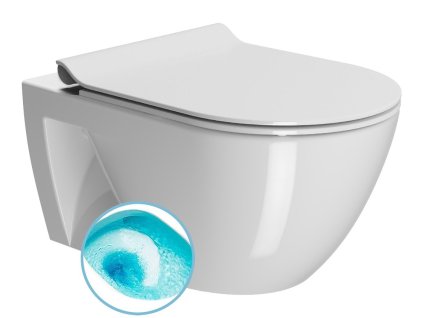 PURA ECO závěsná WC mísa, Swirlflush, 55x36 cm, bílá ExtraGlaze