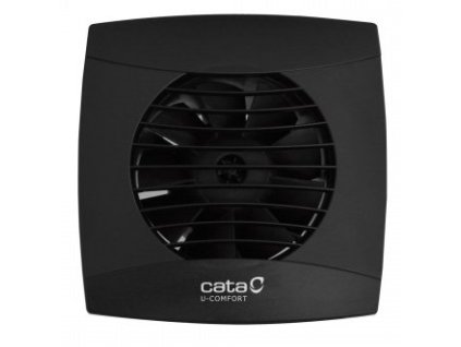 UC-10 T kúpeľňový ventilátor axiálny s časovačom, 8W, potrubie 100mm, čierna