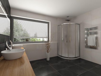 2124 sprchovy kut arco stvrtkruh posuvny 80x80 cm matne sklo