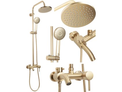 Sprchový set Rea Luis Gold Brush