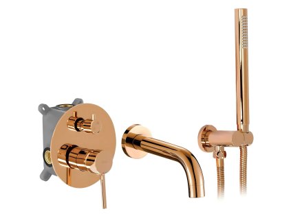 Podomietková vaňová batéria REA LUNGO Copper + BOX