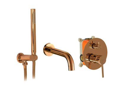 Podomietková vaňová batéria REA LUNGO Copper + BOX