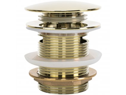 Univerzálny vaňový výpust REA Click-clack Gold 6cm