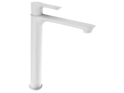 PAX stojánkova umývadlová batéria vysoká bez výpuste, predĺžená hubica, biela ma