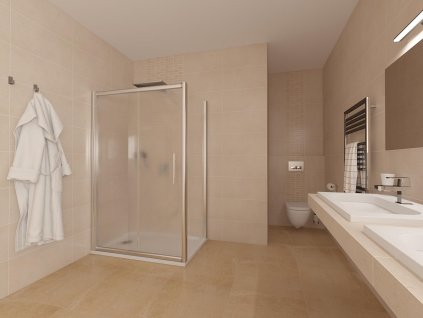 2160 sprchovy kut retta obdlznik posuvny 100x80 cm matne sklo