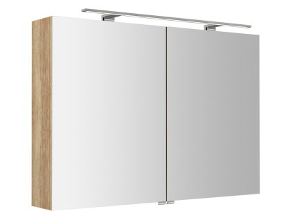 RIWA galérka s LED osvetlením, 101x70x17cm, dub Alabama