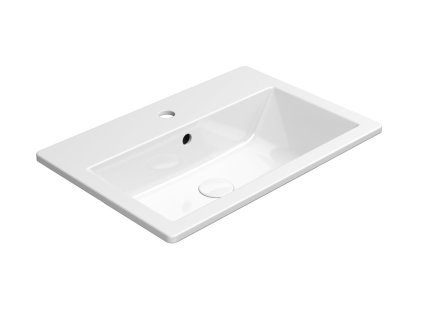 KUBE X keramické umývadlo 58,5x40,5cm, zápustné, biela ExtraGlaze