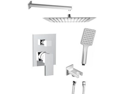 CUBEMIX podomietková sprchová batéria, 2 výstupy, chróm