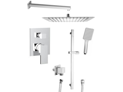 CUBEMIX podomietková sprchová batéria, 2 výstupy, chróm