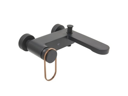 Vaňová batéria SAT Fusion bez sprchového setu 150 mm čierna/bronz SATBSFU222CPCBR