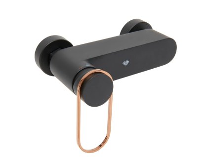 Sprchová batéria SAT Fusion bez sprchového setu 150 mm čierna/bronz SATBSFU268CPCBR