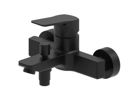 Vaňová batéria SAT Cube Way bez sprchového setu 150 mm čierna matná CU222C