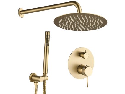 Podomietková sprchová súprava Rea Lungo Grip Gold Brush   + BOX