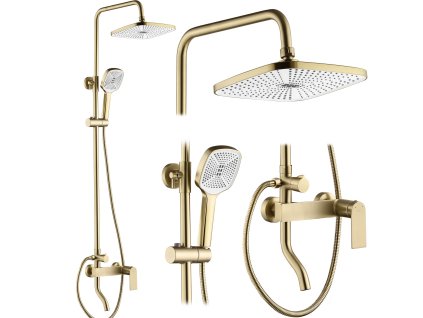 Sprchový set REA STORM GOLD BRUSH