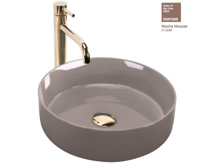 Umývadlo na dosku REA SAMI Beige Shiny