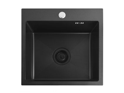 Oceľové umývadlo Leo 40 Black