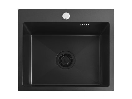 Oceľové umývadlo Leo 50 Black