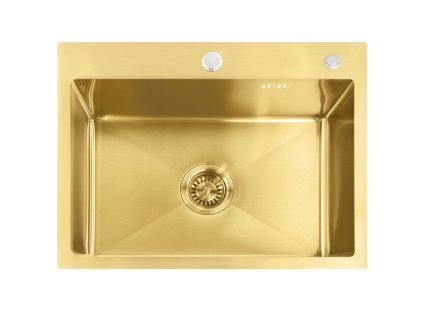 Oceľové umývadlo Liam BRUSH GOLD