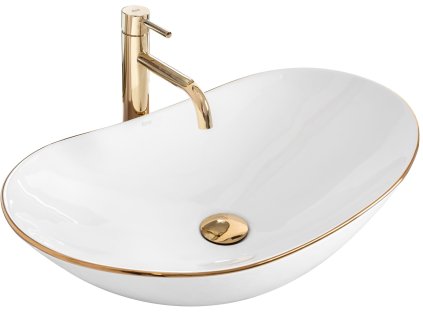 Umývadlo na dosku Rea Royal Gold Edge