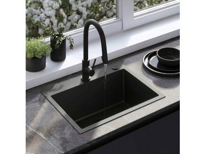 Oceľové umývadlo Liam Black