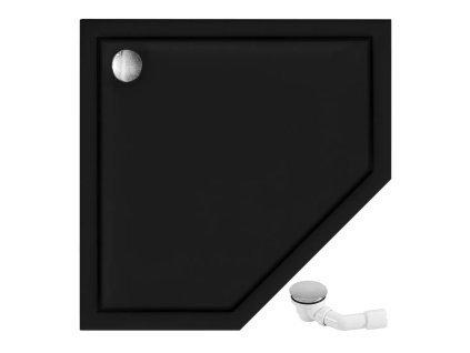 Sprchová vanička Rea Diamond 90x90 - čierna