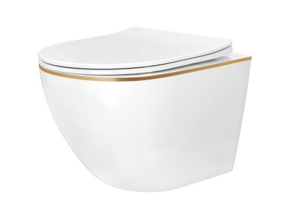 Závesné WC Rea Carlo Mini Tornado NFQ GOLD EDGE