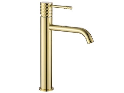 Umývadlový faucet Rea Lungo Diamond Gold vysoký