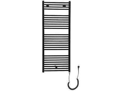 DIRECT-E elektrické vykurovacie teleso, rovné, 600x1320 mm, 600 W, čierna