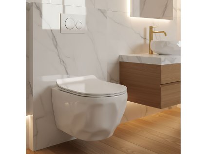 Závesná WC misa Rea Gustavo Rimless