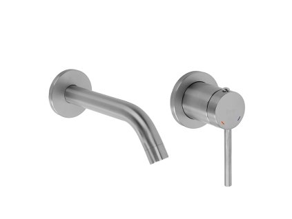 Podomietková vaňová batéria Rea Clif Brush Nickle