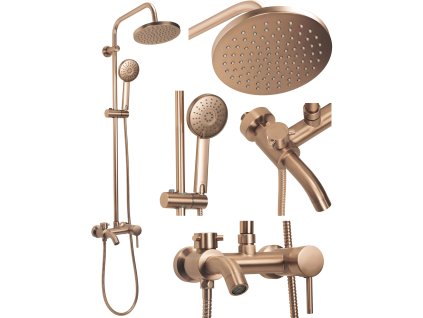 Sprchový set Rea Luis Brush Copper
