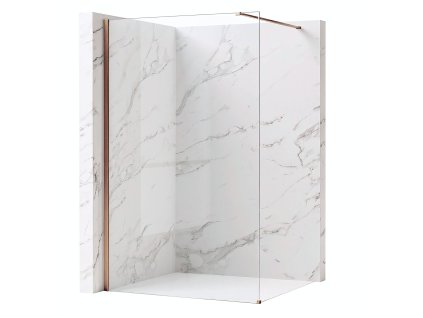 Sprchová zástena Rea Flexi Transparent / Brush Copper 80