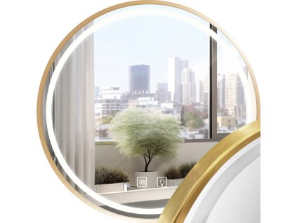 Zrkadlo LED 50cm MMJ BRUSH GOLD