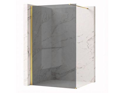 Sprchová zástena Rea Flexi Grey / Gold 90