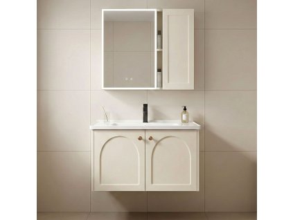 Súprava kúpeľňového nábytku s umývadlom Denver 60cm Creme