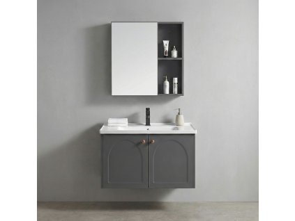Súprava kúpeľňového nábytku s umývadlom Denver 60cm Grey