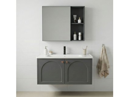Súprava kúpeľňového nábytku s umývadlom Denver 80cm Grey