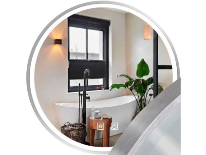 Zrkadlo LED 90cm MMJ BRUSH SILVER