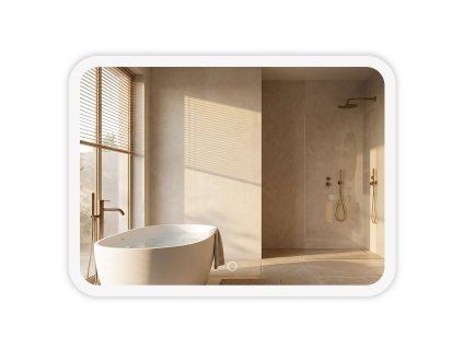Zrkadlo LED 80x60cm TOP-3