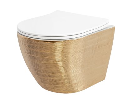 Toilet bowl  Carlo Flat Brush Gold
