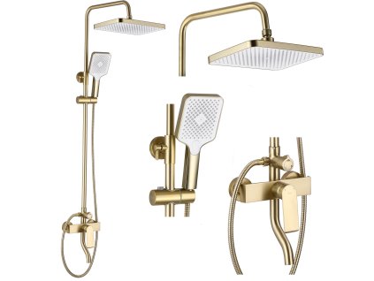 Sprchová sada REA HASS - brúsené zlato