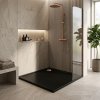 Sprchová akrylátová vanička Rea Savoy 80x80 - čierna_3