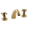 ANTEA trojprvková umývadlová batéria s výpusťou, bronz