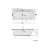 ASTRA B obdĺžniková vaňa 165x75x48cm, biela1