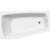 BEROUNKA Rohová vaňa 160x90x42 cm, ľavá ,biela