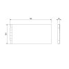 DEEP PLAIN bočný panel, 75x36cm
